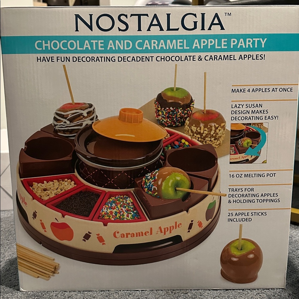 Nostalgia Chocolate and Caramel Apple Party Set